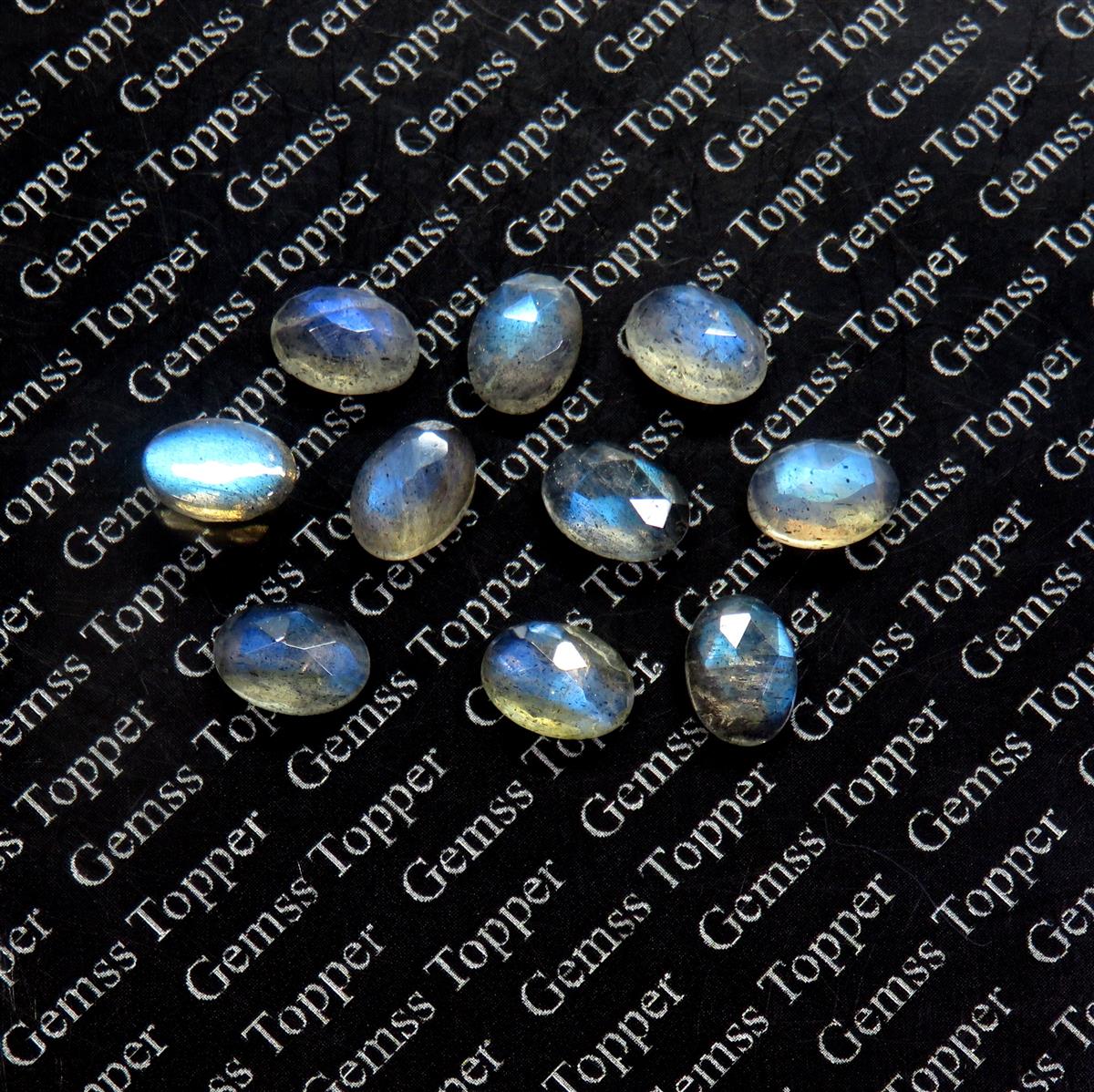 Labradorite 8x10 mm Oval Rose Cut